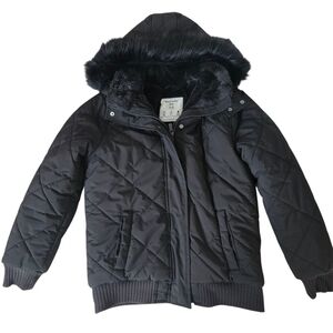 Abercrombie & Fitch Kids Girls Black Quilted Puffer Jacket 15/16